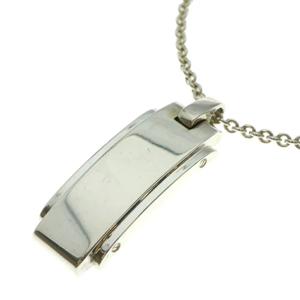 TIFFANY Co Tiffany Co Metropolis Necklace Plate Pendant Silver Chain
